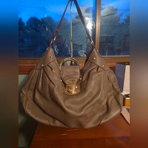 Designer Inspired Taupe Mahina Vuitton Bag Solar GM